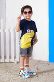 Cool Dino - Half Sleeves T-Shirts For Boys- Blue