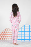 Premium Snug fit Nightsuit - Pink - Cactus and sheep