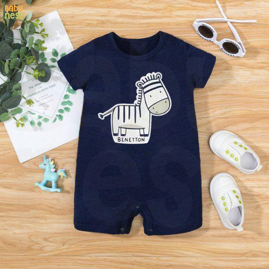 Baby Half Romper - Benetton - Blue