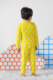 Premium Snug fit Nightsuit - Yellow - Rabbit