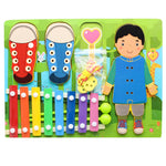 3In1 Wooden Threading Board - Xylophone & Thread Game For Kids