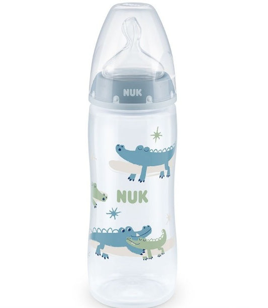 NUK First Choice Plus Bottle With Temperature Control 360 Ml-7255 - Bold Blue