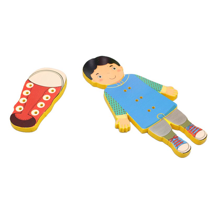 3In1 Wooden Threading Board - Xylophone & Thread Game For Kids