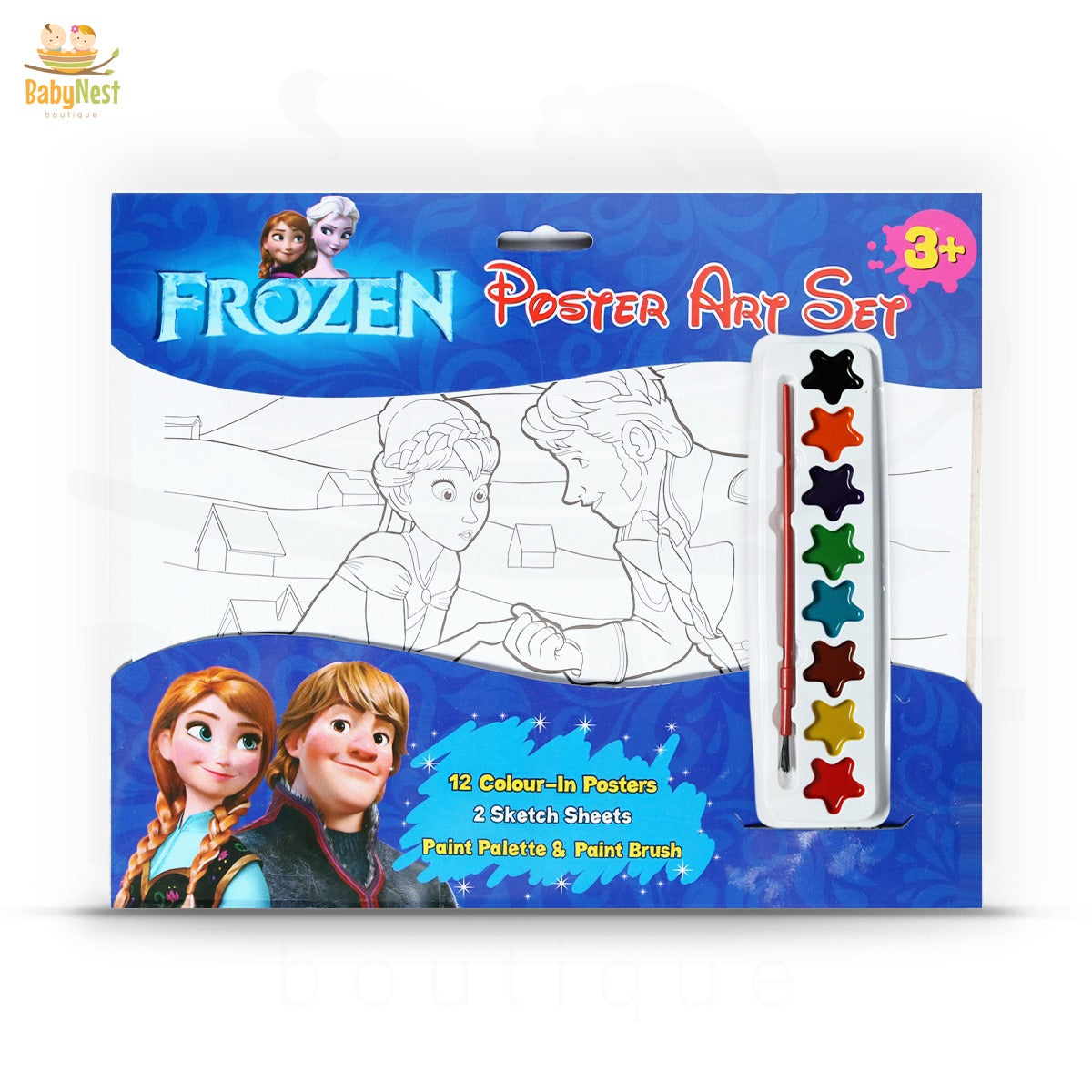 Poster Coloring Frozen Fever (1074)
