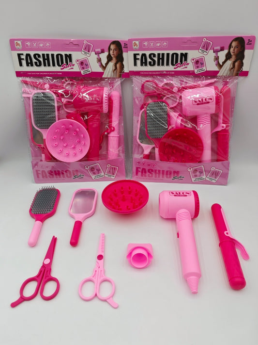 Kids Fashion Beauty Hair Styling Play Set – Pink - BEAUTY THAILI 932-3/6