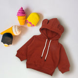 Fleece Baby Hoodie - Rust