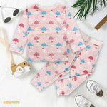 Premium Snug fit Nightsuit - Pink - Umbrella