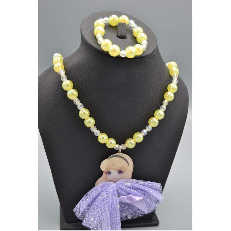 Blythe Doll Net Frok Necklace And Bracelet
