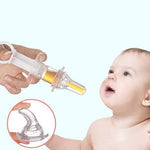 Infant Nipple Syringe Transparent Baby Squeeze Dropper (Blue)