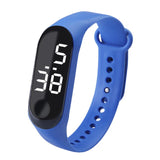 Sports watch - Led touch Display - Silicone Strap - Blue