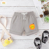 Summer Shorts Baby Lion Face Medium Grey - BNSS-12 (color and shade may change)