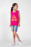 Sun Shine Printed Sandos for Girls - Pink