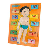 Wooden Body Parts Educational Puzzle