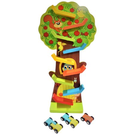 Squirel Taxiway -  Wooden Car Ramp Toy for Kids