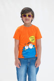 What's up - Half sleeves T-shirts For Kids - orange - SBT-334