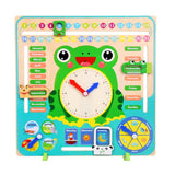 Multifunctional Calendar Clock - Frog