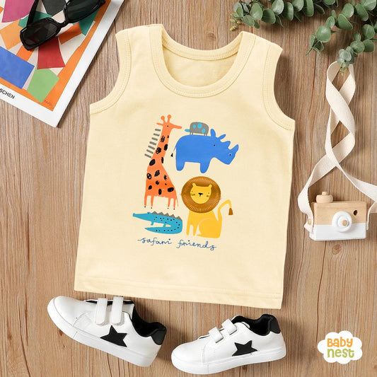 BNBBS-161 - Safari Friends - Sandos For Kids - Off White