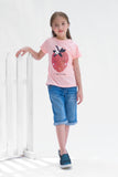Strawberry - Half sleeves T-shirts For Kids - Pink - SBT-357