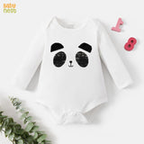 Baby Panda ‚Äì (White) RBT 181 Full Sleeves Romper for Kids