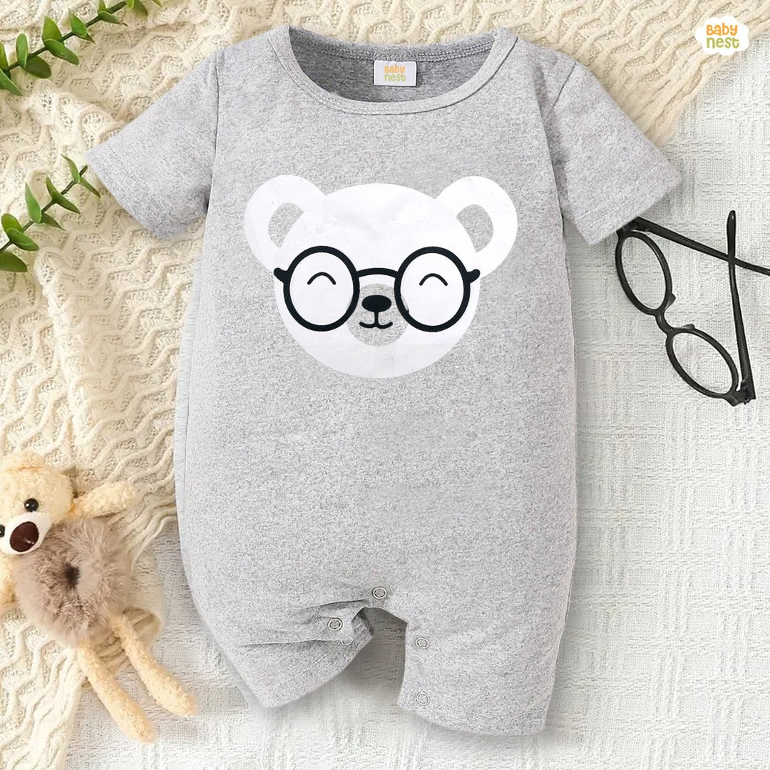 Baby Half Romper - Koala Bear - Grey