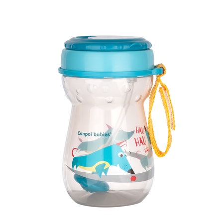 Canpol Babies Sport Cup With Weighted Flip-Top Straw 350Ml - 11.83 OZ.