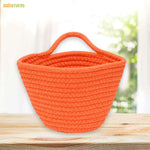 Wooven Design Storage Laundry Basket With Handles