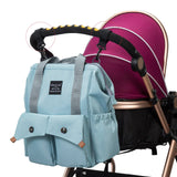 Little Story Elite Diaper Bag w/Stroller Hooks & Changing Mat - Blue