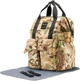 Little Story Elite Diaper Bag w/Stroller Hooks & Changing Mat - Camouflage