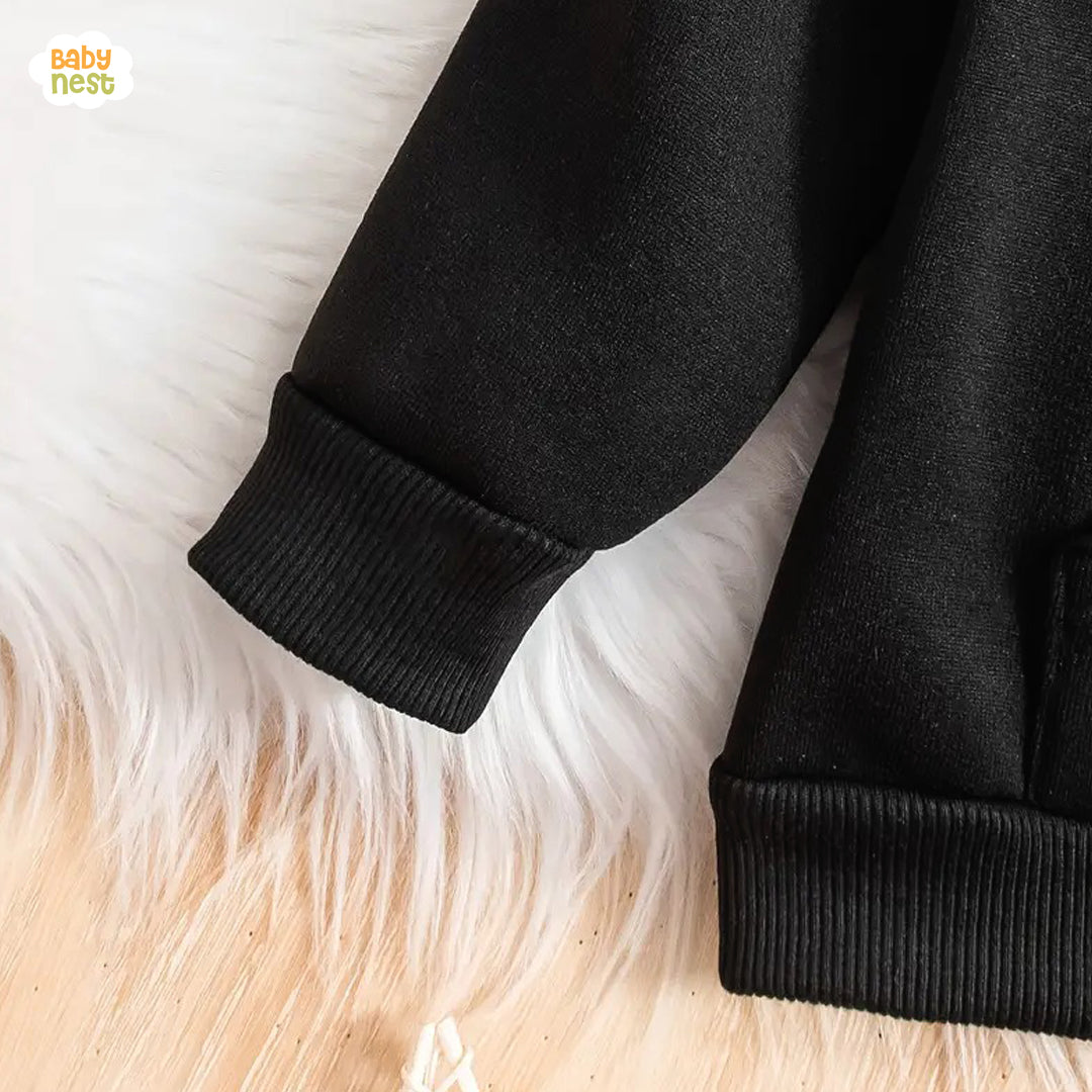Snuggle Pup Nice Buddy Fleece Baby Hoodie -Black