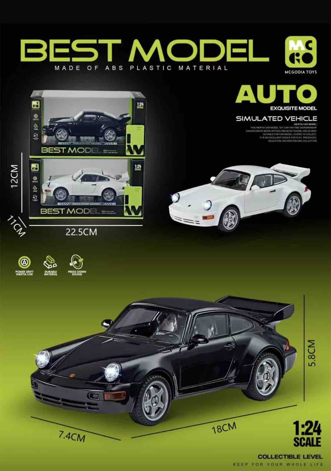 PORSCHE 911 (1 Piece) Model Car (RANDOM COLOR) - COUNTER TOYS D704-17
