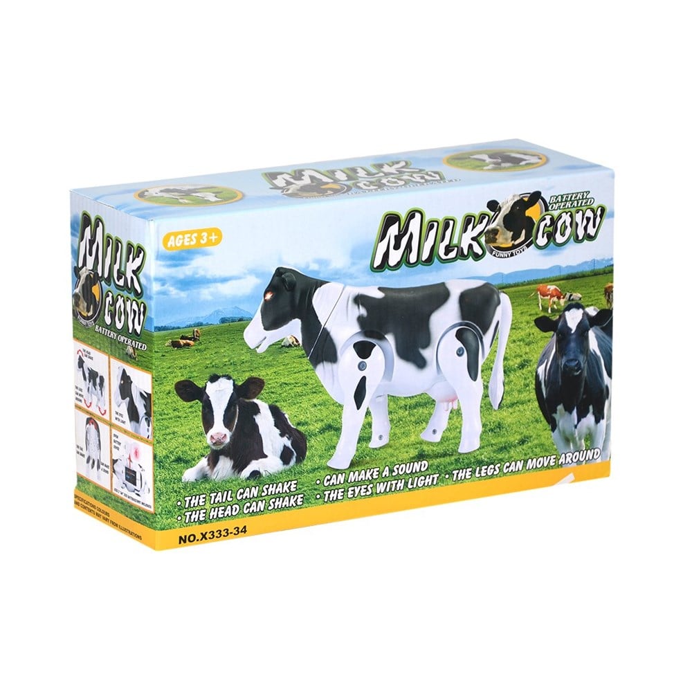 Milk Cow Toy Battery Operated Musical Cow - COW X333-34