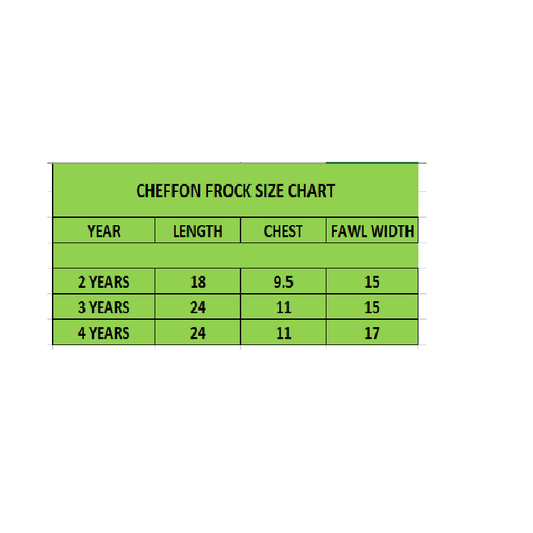 Premium Chiffon Frock for Girl - BNBSF-390