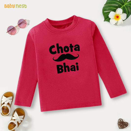 Full Sleeves T-shirt with Chota Bhai Print