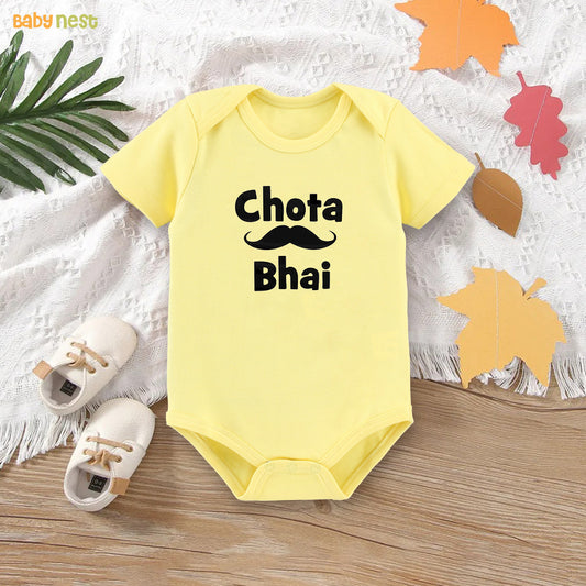 Easyclean Half Sleeves Onesie with Chota Bhai Print