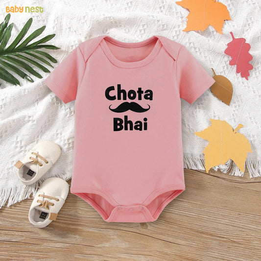 Easyclean Half Sleeves Onesie with Chota Bhai Print