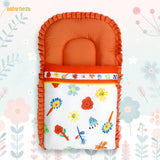 Vibrant Red and Orange Garden Carry Nest & Sleeping Bag