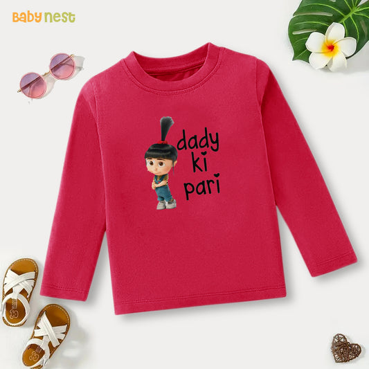 Full Sleeves T-shirt with Dady Ki Pari Print