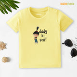 Half Sleeves T-shirt with Dady Ki Pari Print