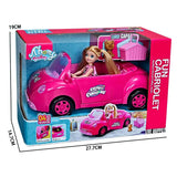 Barbie Doll and Convertible Car Toy Set - FUN CAR 9045-2