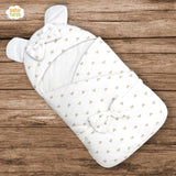 Golden Hearts Double Bow Hooded Bear Carry Nest & Sleeping Bag
