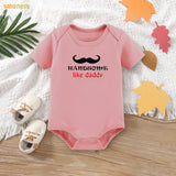 Easyclean Half Sleeves Onesie with Handsome Like Daddy Print