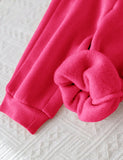 Hot Pink - Mini Style Zip Up Fleece Tracksuit for Kids