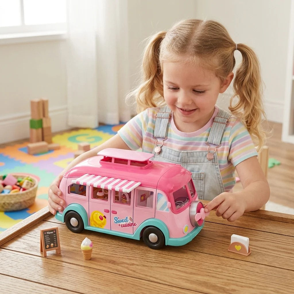 ICE CREAM TRUCK WITH DOLL 9045-12