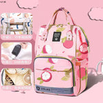 Premium Quality Cherry Blossom Diaper Bag - Pink