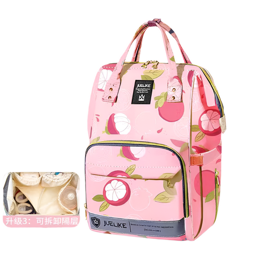 Premium Quality Cherry Blossom Diaper Bag - Pink