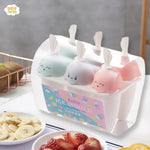 Cartoon Silicone Popsicle Mold Set