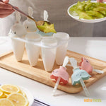Cartoon Silicone Popsicle Mold Set
