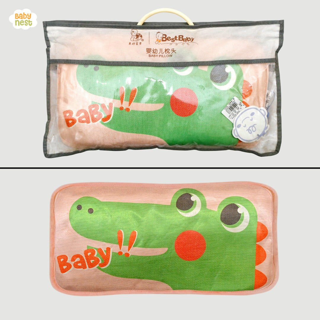 BNNP-102  Baby Flat Pillow - Crocodile