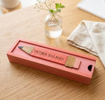 FATIMA SALMAN  - Wooden Pencil Box with Sliding Top - Pink
