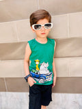 Jungle Race - Sando For Boys - Green